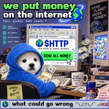 Meme: we put money on the internet